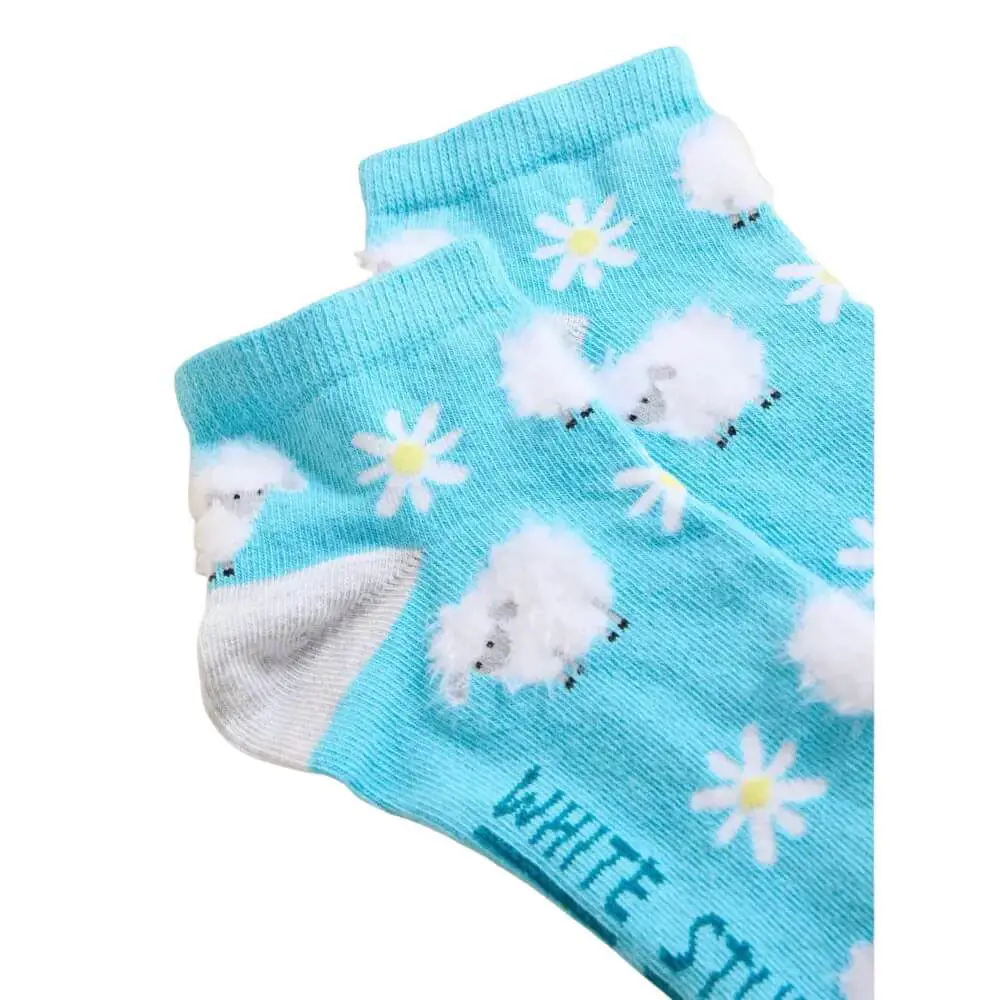 White Stuff Fluffy Sheep Trainer Sock